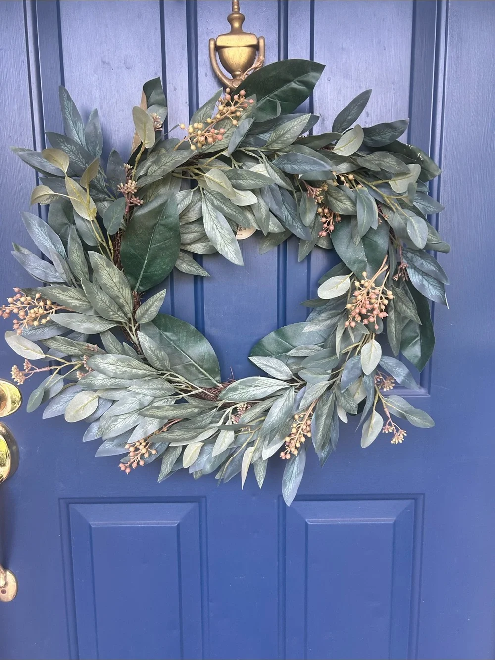 Studio McGee Threshold Classic Green Eucalyptus Wreath - Home Holiday NWT